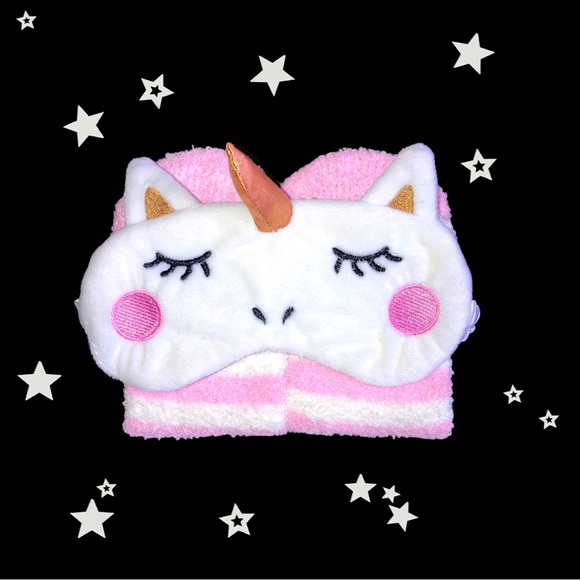 🆕NWT•3D Unicorn Eye Mask & Fuzzy Sock Set - Picture 10 of 14